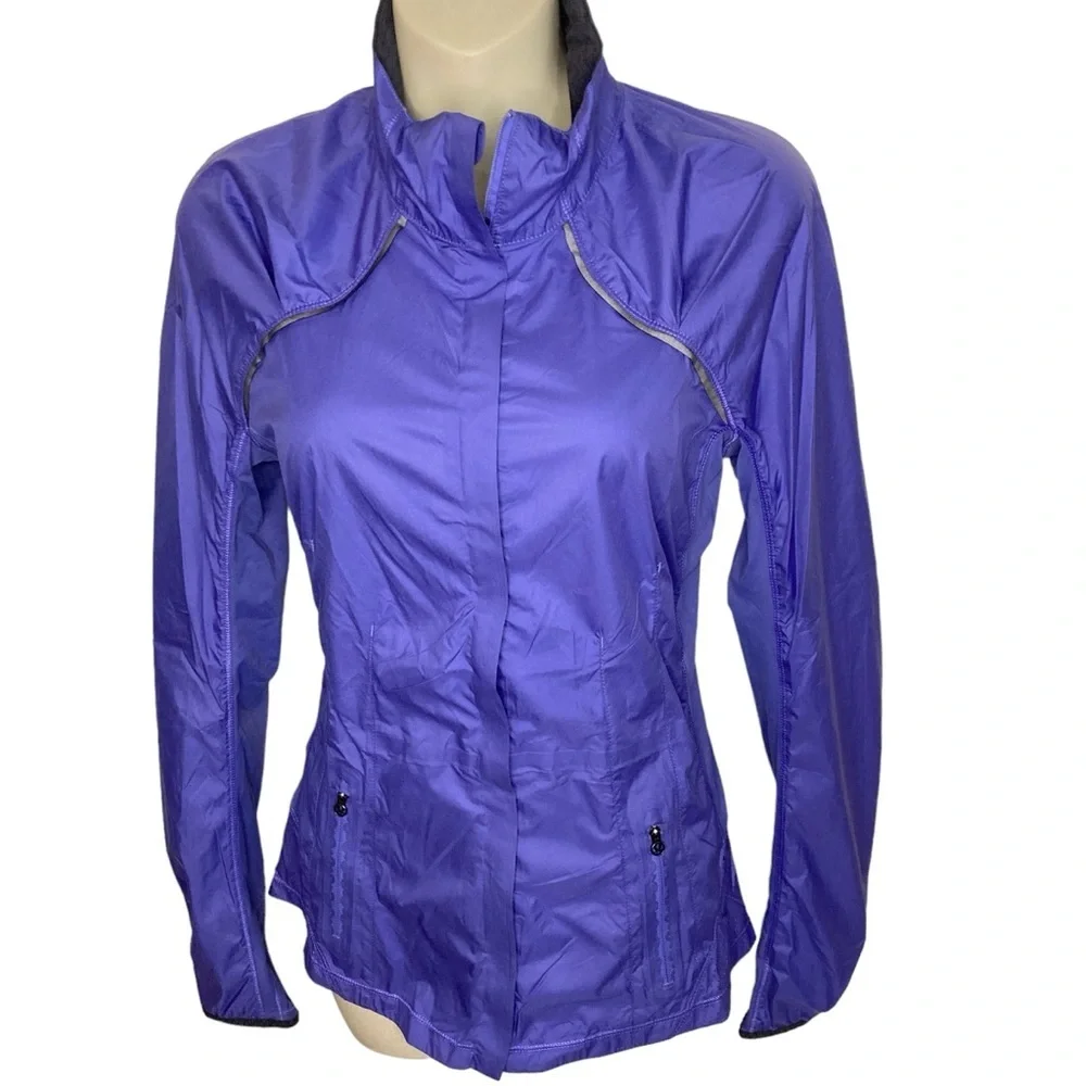 Lululemon Run Essential Jacket Purple Size 4 - Picture 1 of 9